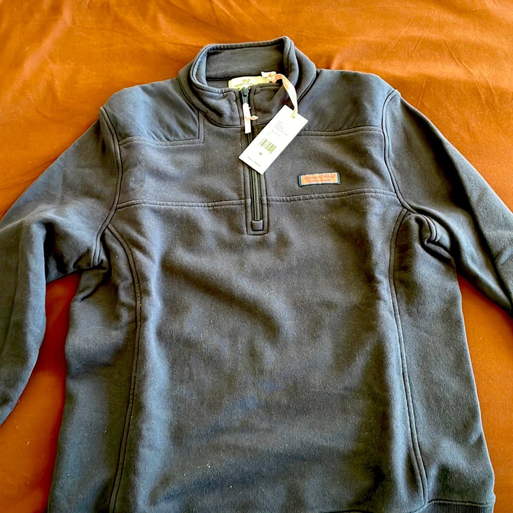 Vineyard Vines, NEW with tags, navy quarter zip